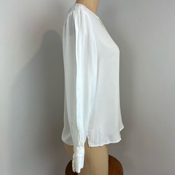 Tiger of Sweden Women’s 36 U.S. Small White Acrylic Long Sleeve Blouse Top - Picture 6 of 15